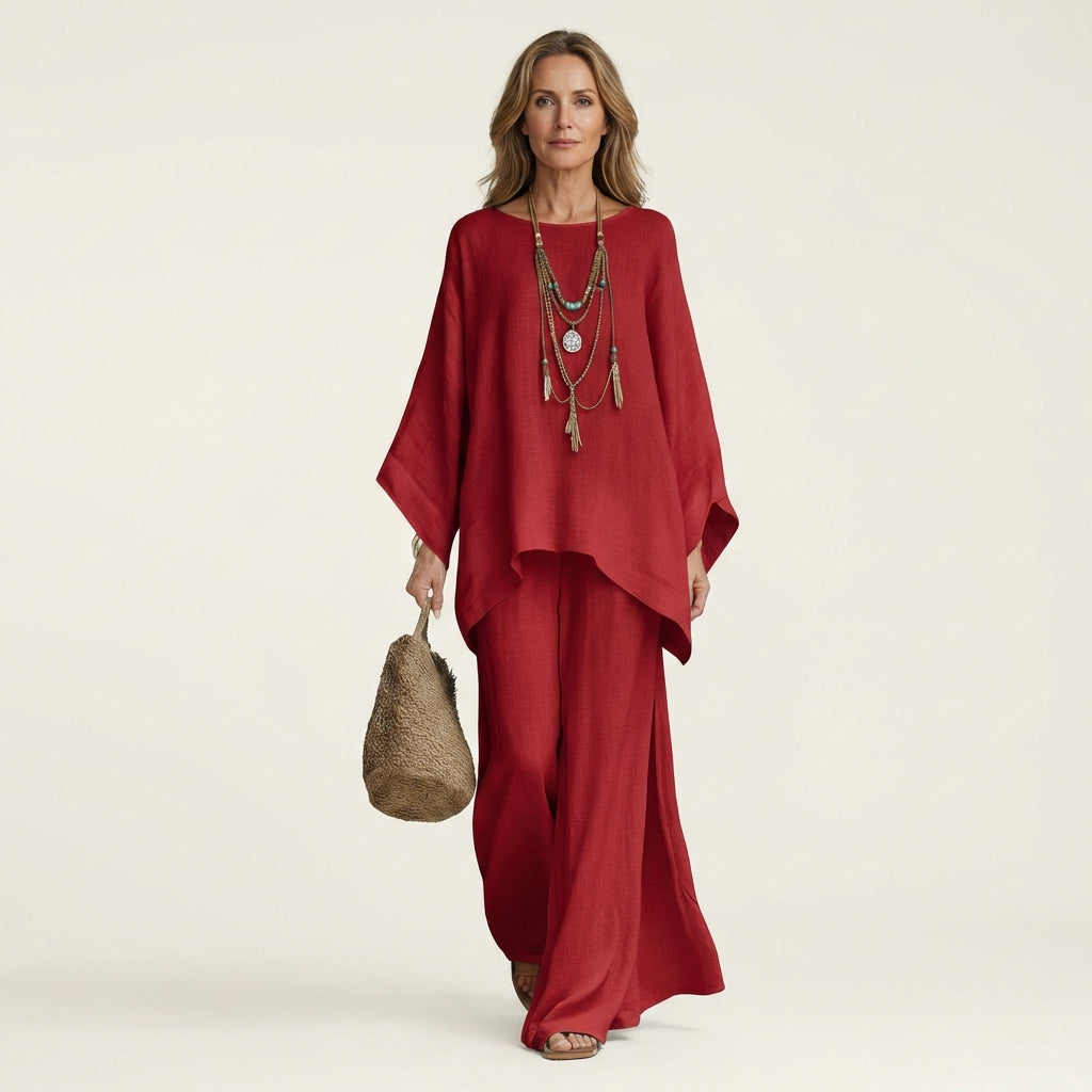 Majolie | Conjunto Bohemio de Mezcla Efecto Lino
