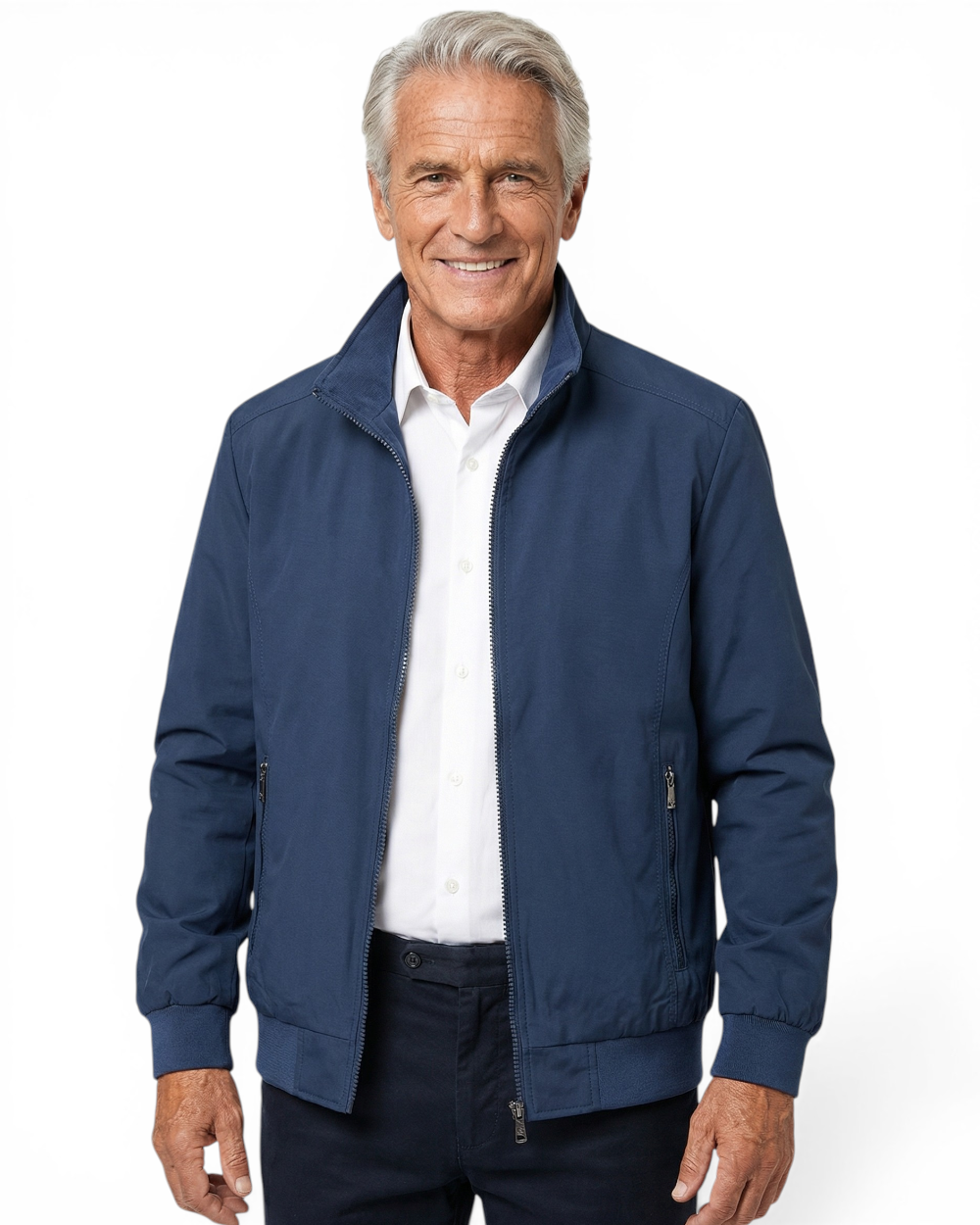Chaqueta Harrington hombre con forro de cuadros