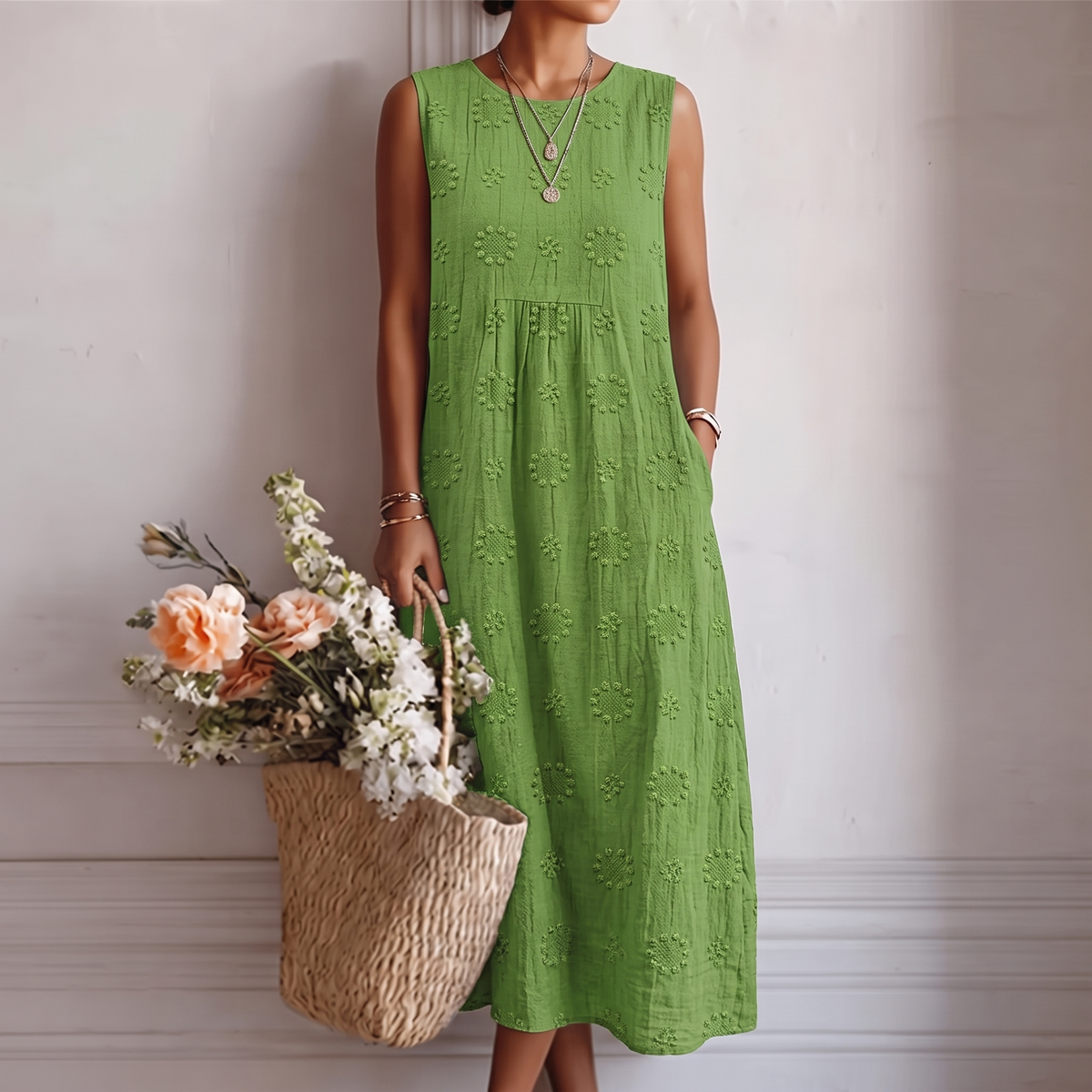 Olivia | Vestido Midi Fresco del Día a Día