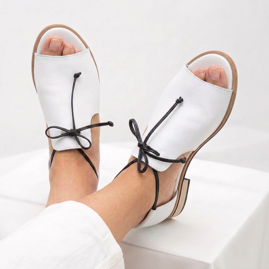 Sandalias tiras mujer efecto piel metalizado elegantes