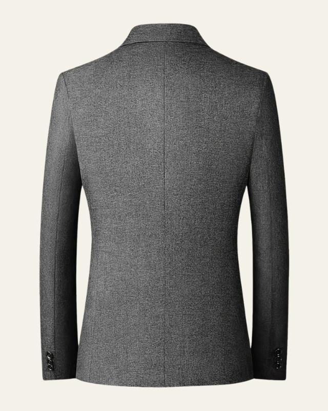 Isidro | Blazer Slim de Dos Botones en Tejido Jaspeado para Hombre