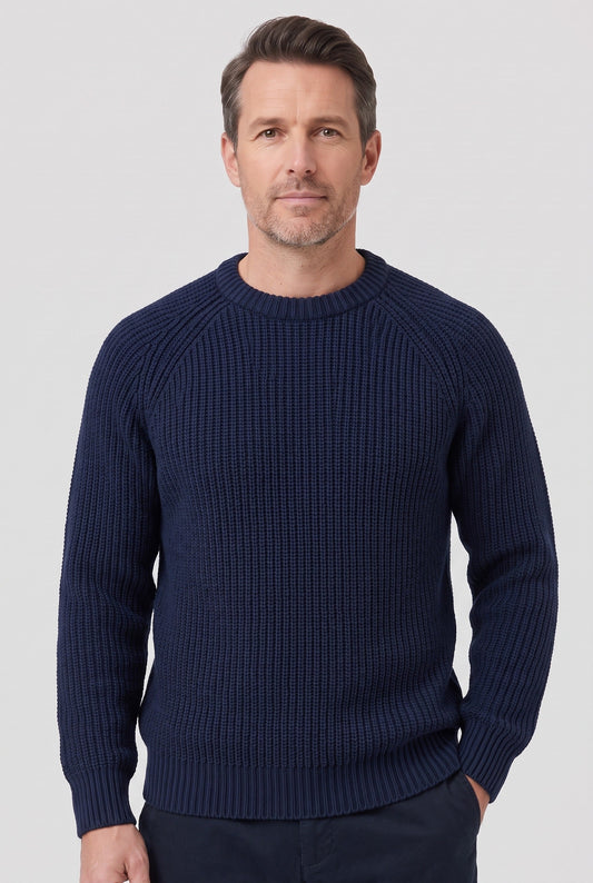Jersey de punto grueso de hombre con canalé - imagen 1