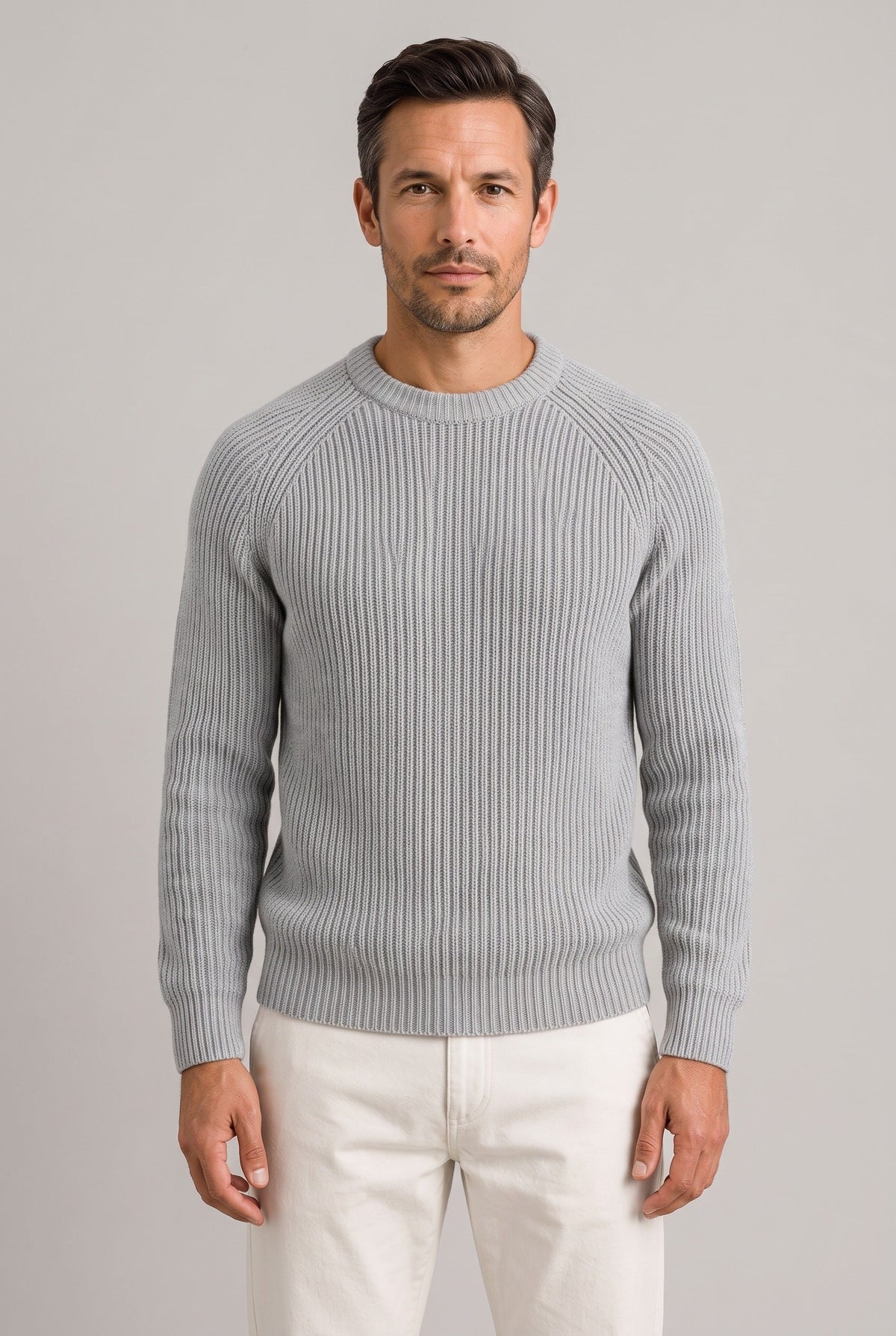 Jersey de punto grueso de hombre con canalé - imagen 4