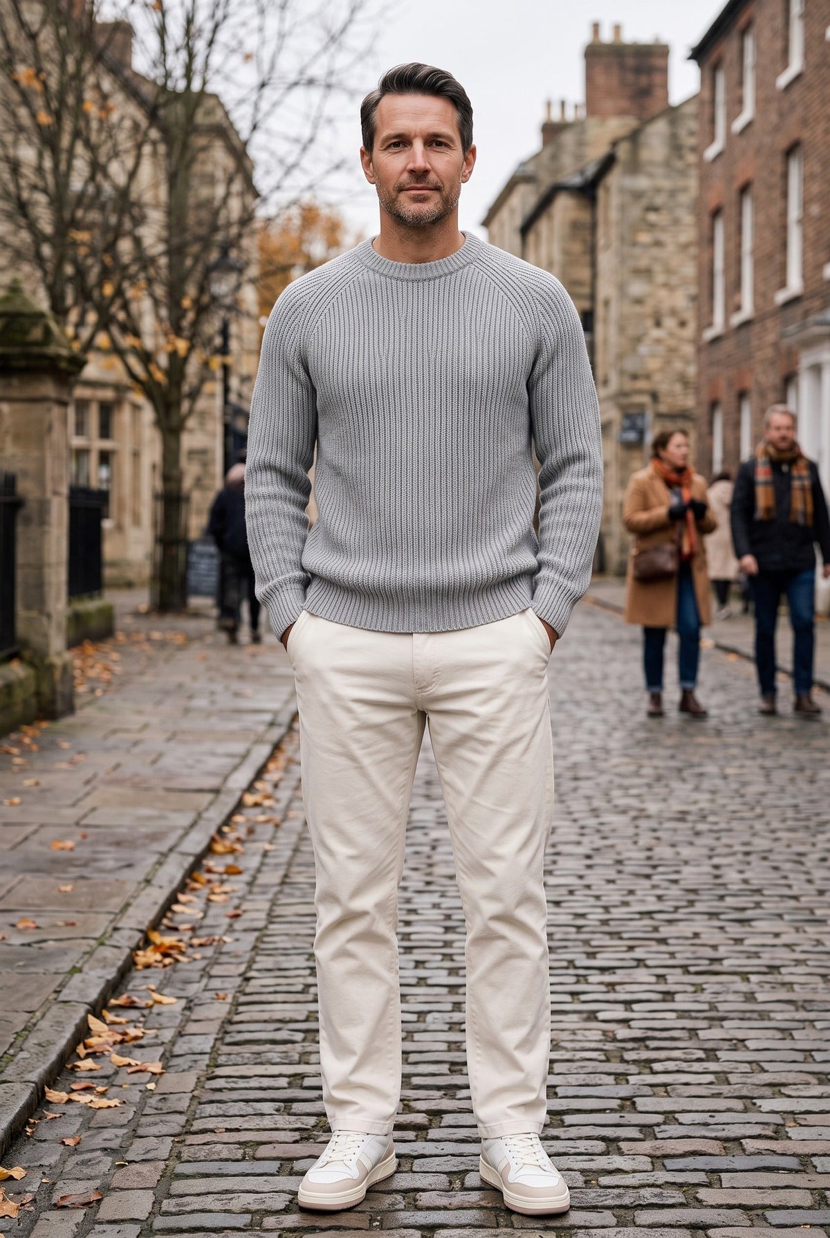 Jersey de punto grueso de hombre con canalé - imagen 6