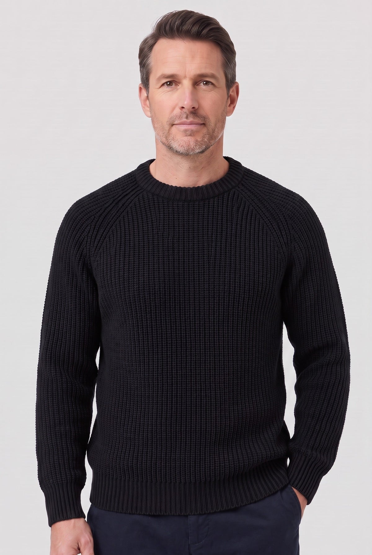 Jersey de punto grueso de hombre con canalé - imagen 7