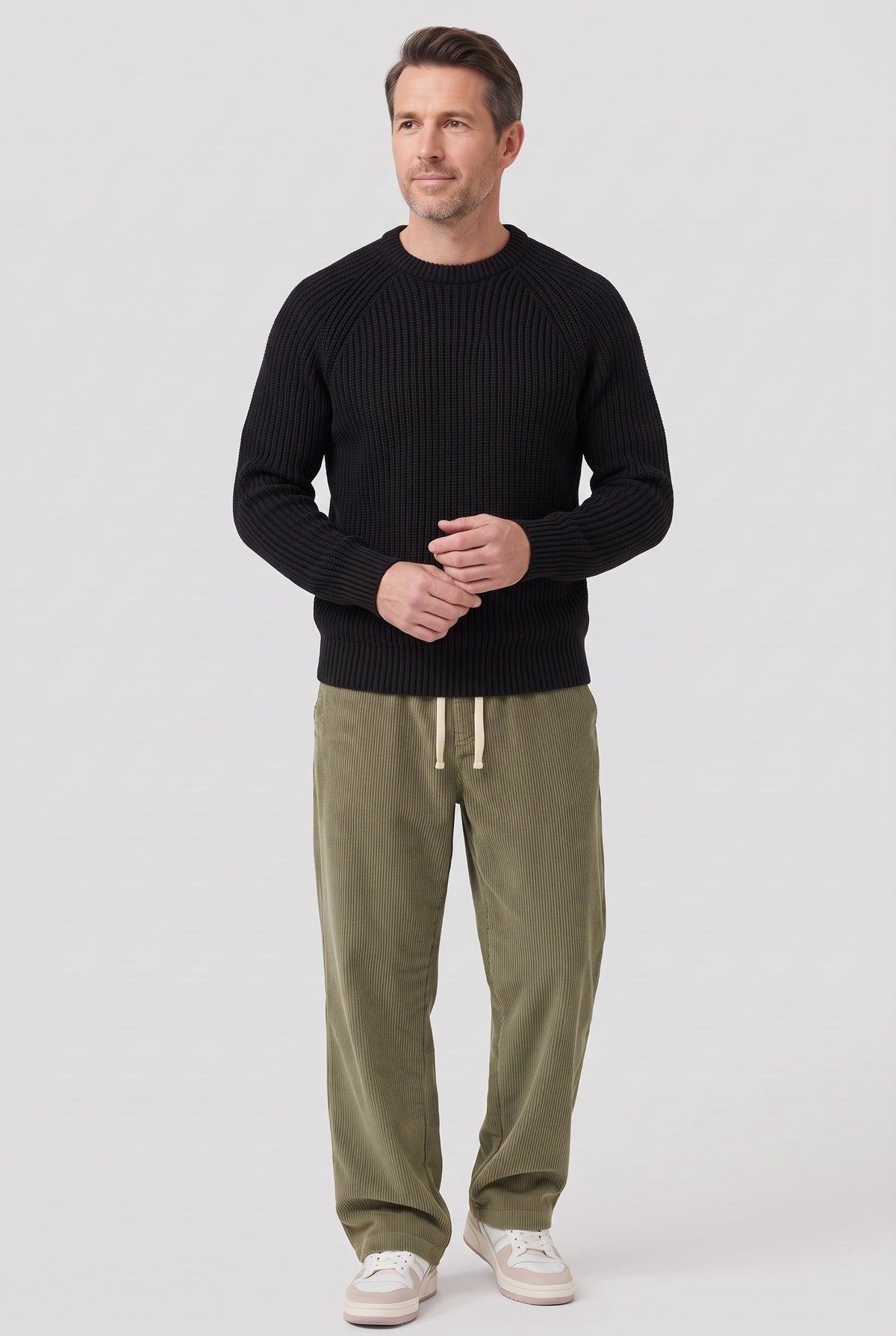 Jersey de punto grueso de hombre con canalé - imagen 8