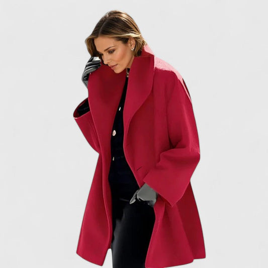Abrigo elegante mujer minimalista cortavientos