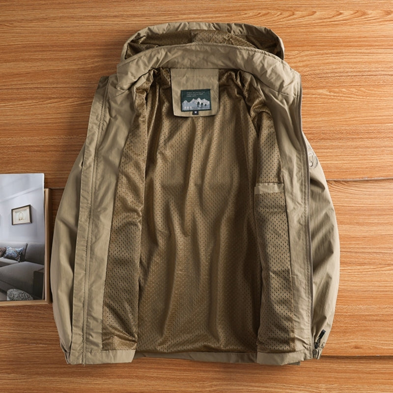 Jorge | Chaqueta Repelente al Agua con Capucha Desmontable para Hombre