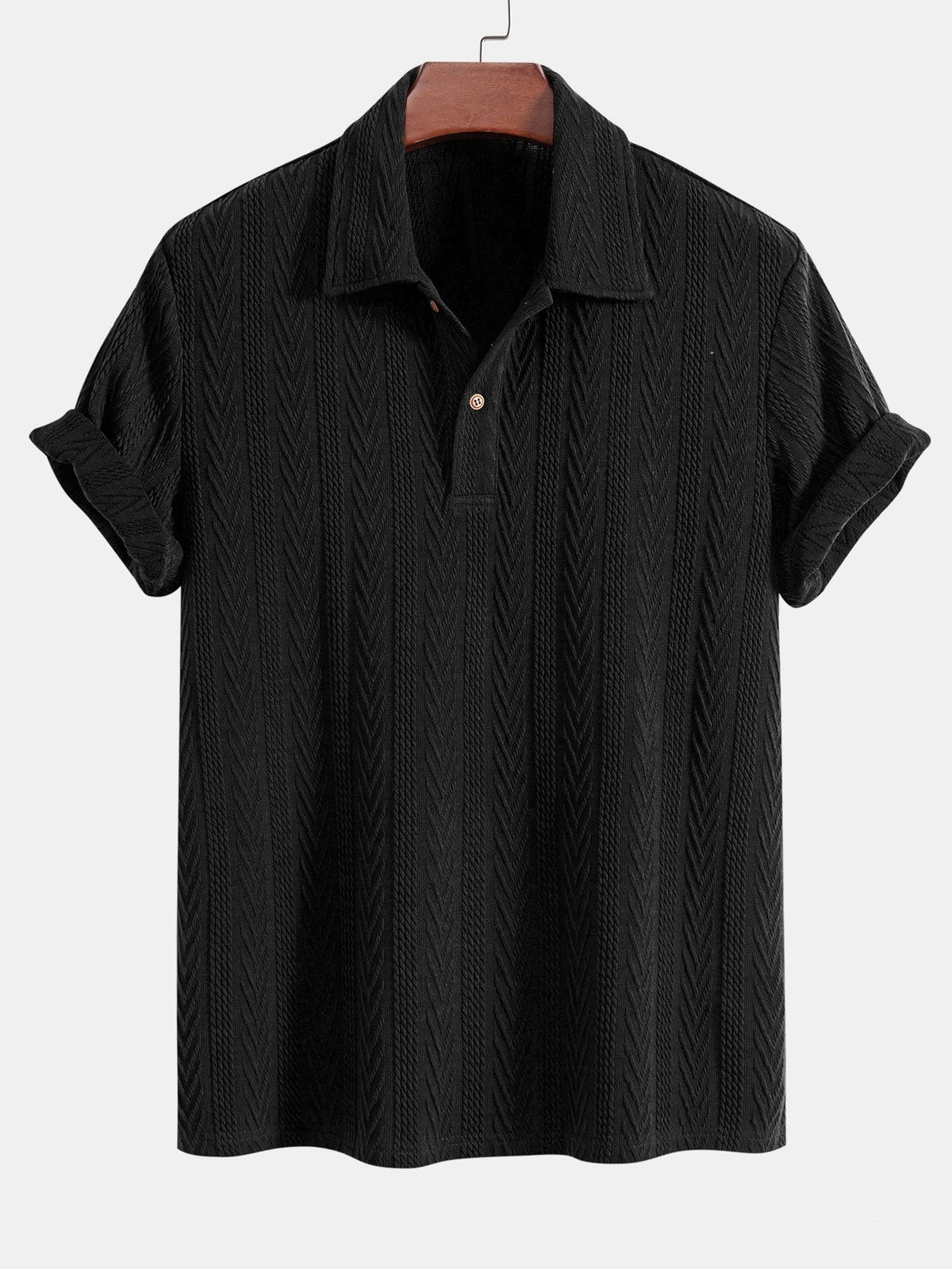 Polo de Punto Jacquard Geométrico