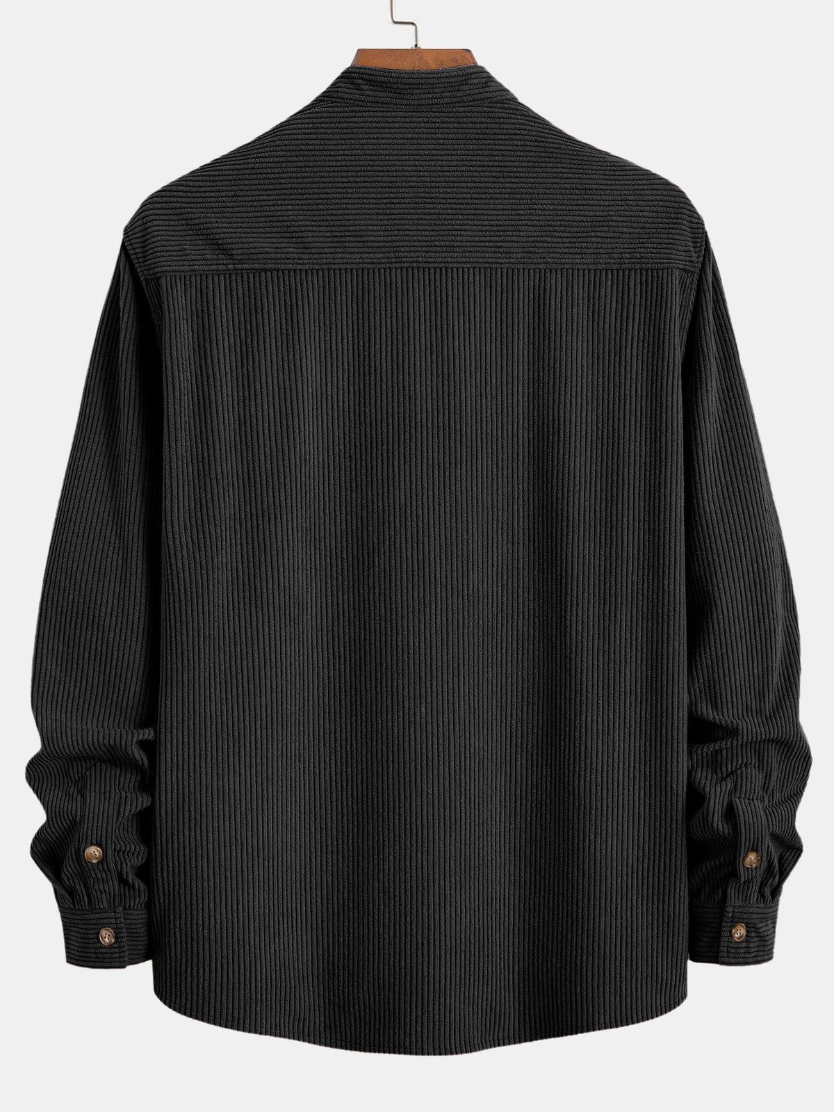 Camisa de Pana con Cuello Mao