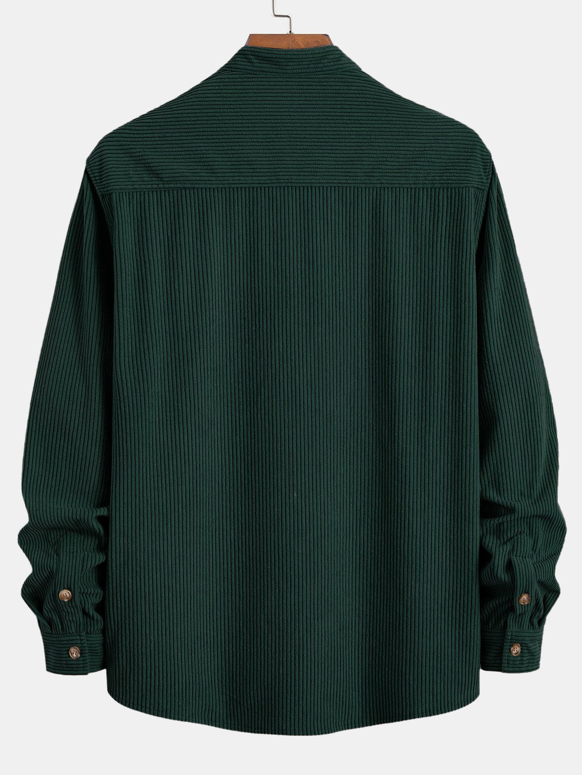 Camisa de Pana con Cuello Mao
