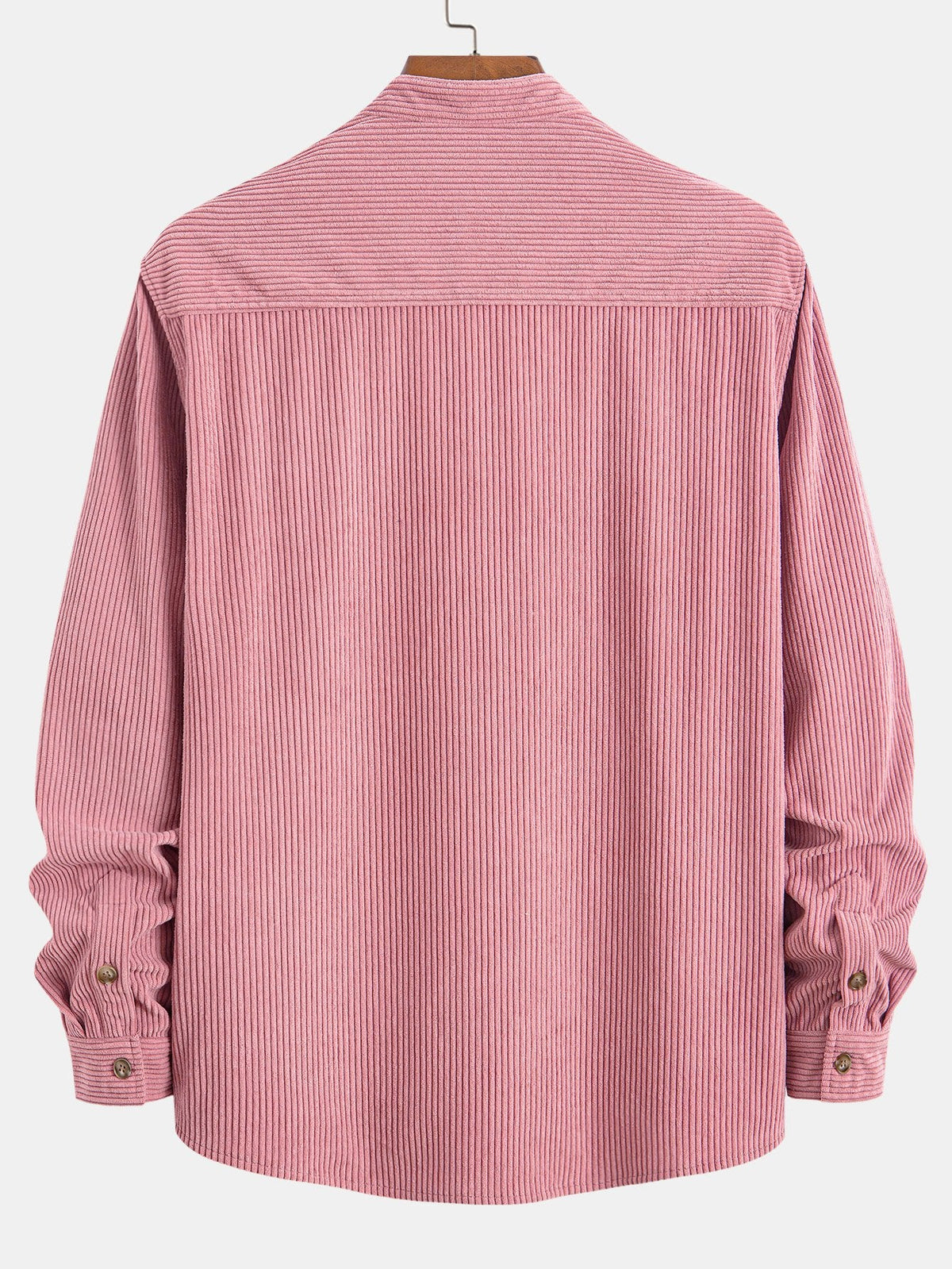 Camisa de Pana con Cuello Mao