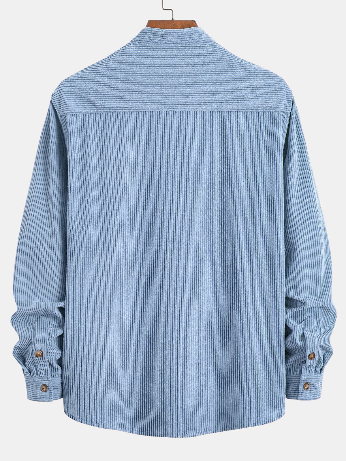 Camisa de Pana con Cuello Mao