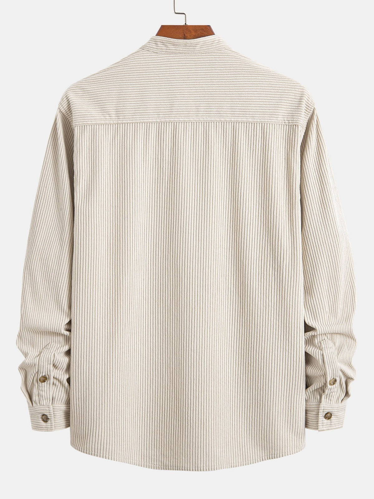 Camisa de Pana con Cuello Mao