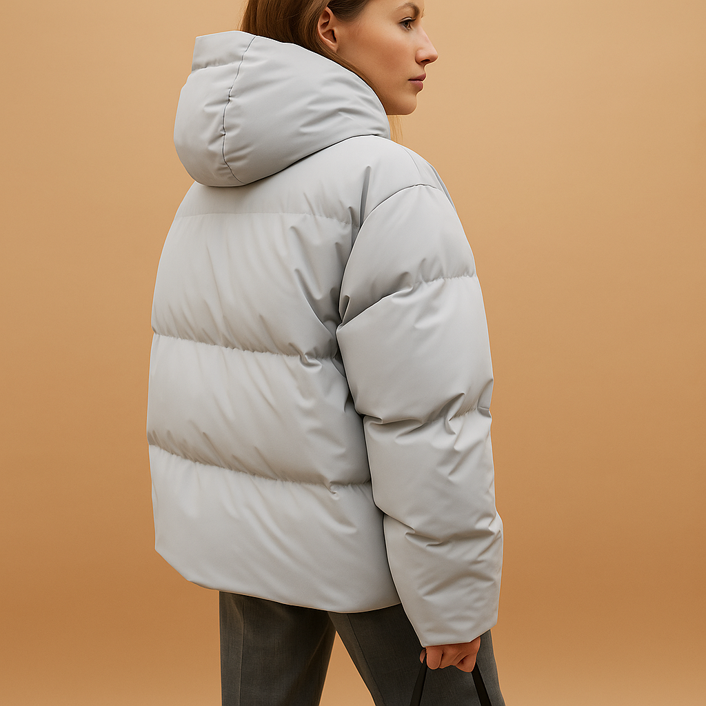 Leonor | Chaqueta Acolchada Oversize con Capucha y Cuello Alto
