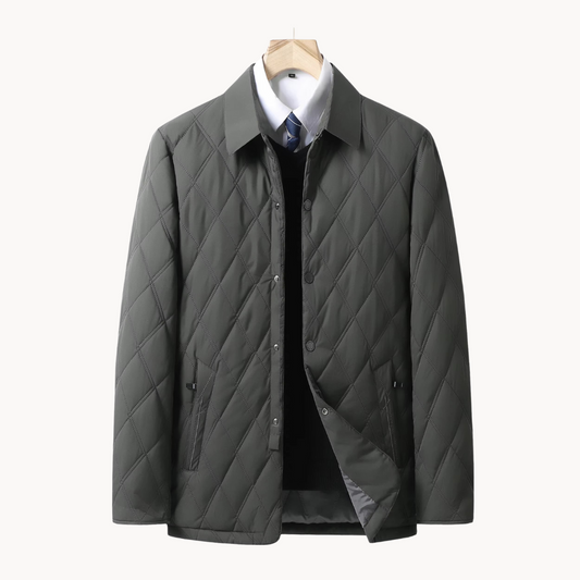 Chaqueta acolchada de hombre con cuello camisero - imagen 1