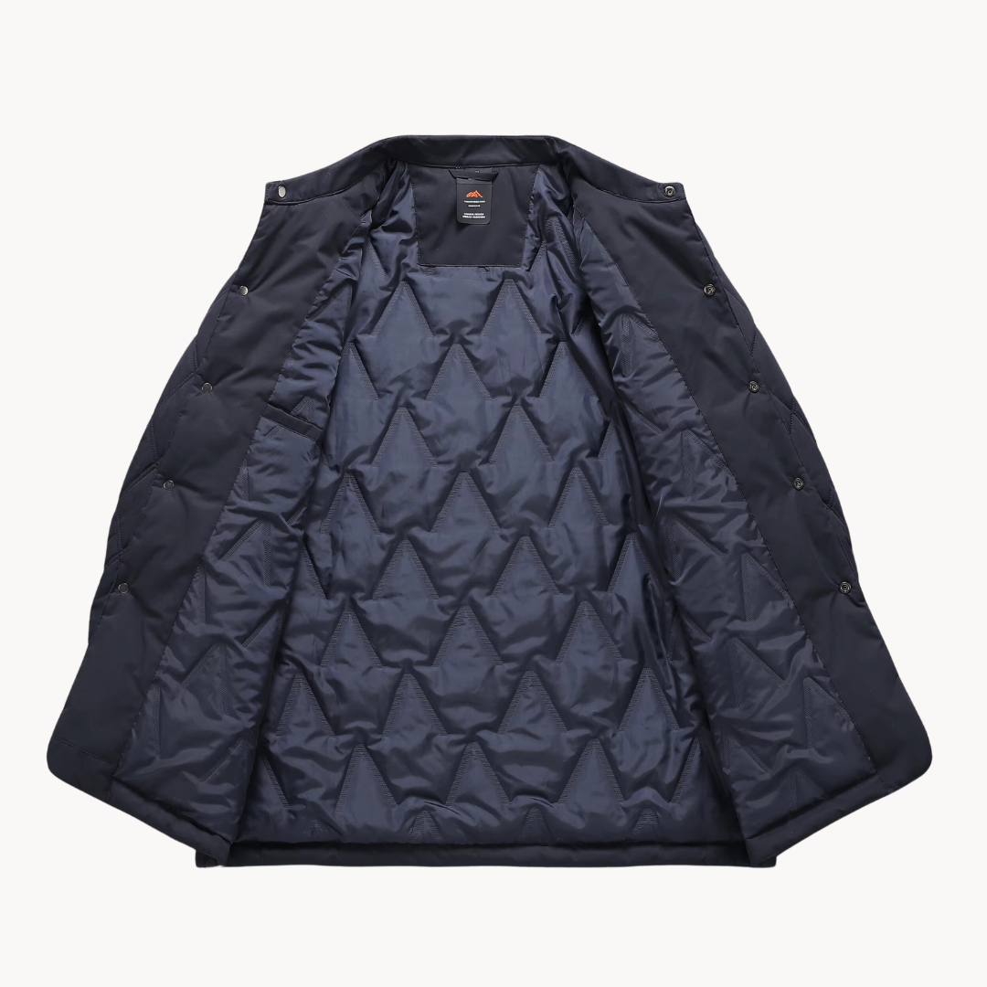Chaqueta acolchada de hombre con cuello camisero - imagen 4
