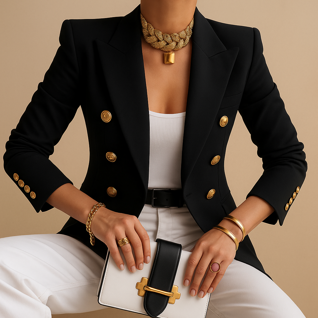 Blazer Larga de Mujer de Corte Recto - vista 1
