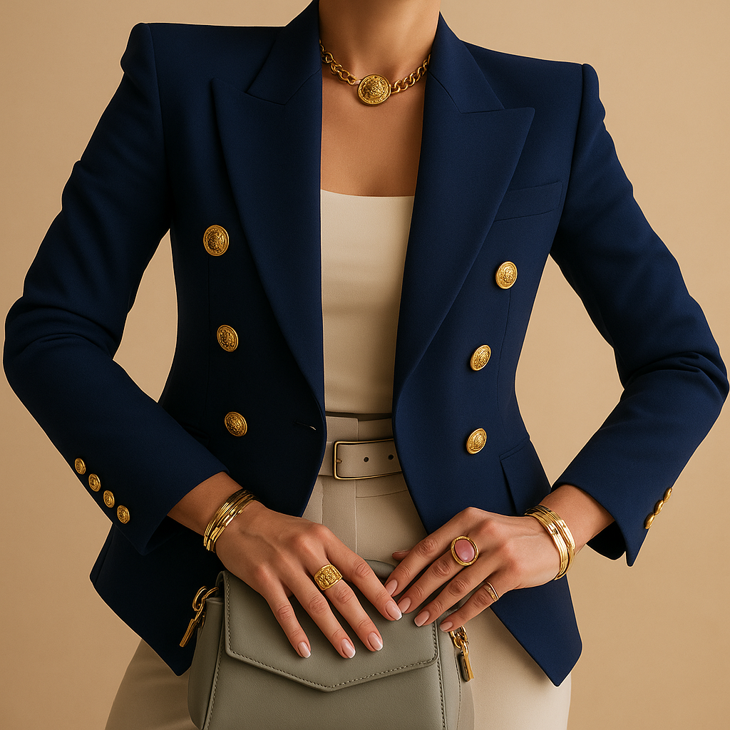 Blazer Larga de Mujer de Corte Recto - vista 4