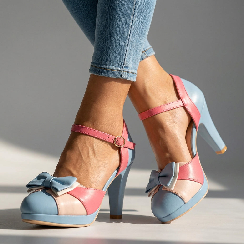 Tacones Leylah con Lazo