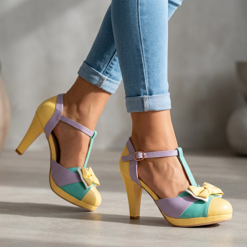 Tacones Leylah con Lazo