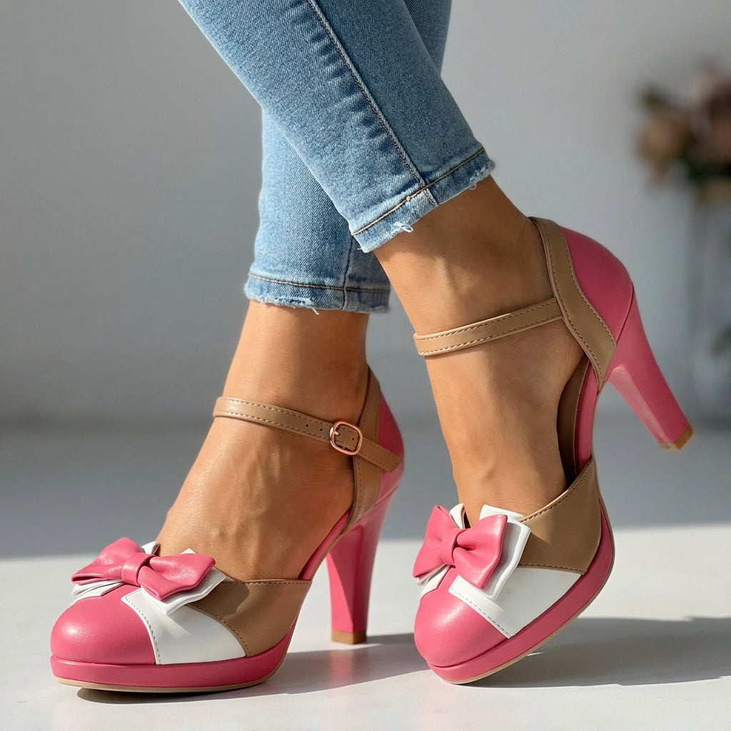 Tacones Leylah con Lazo