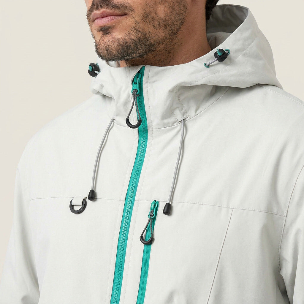 Marcelino | Chaqueta Cortavientos Utility con Capucha y Bolsillos con Cremallera para Hombre