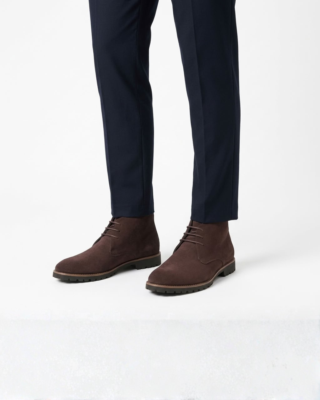 Mario | Botines Chukka de Hombre Efecto Ante con Cordones