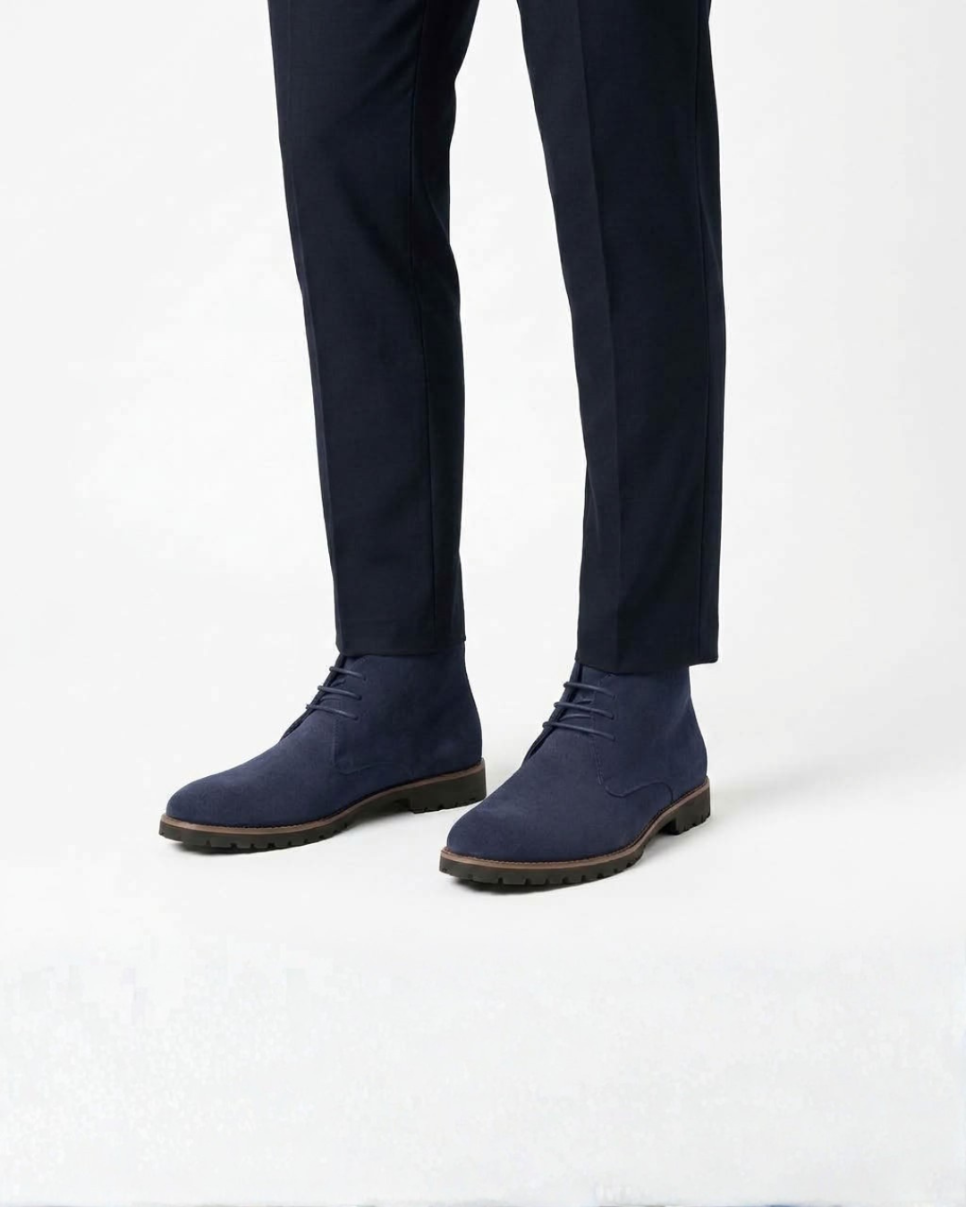 Mario | Botines Chukka de Hombre Efecto Ante con Cordones