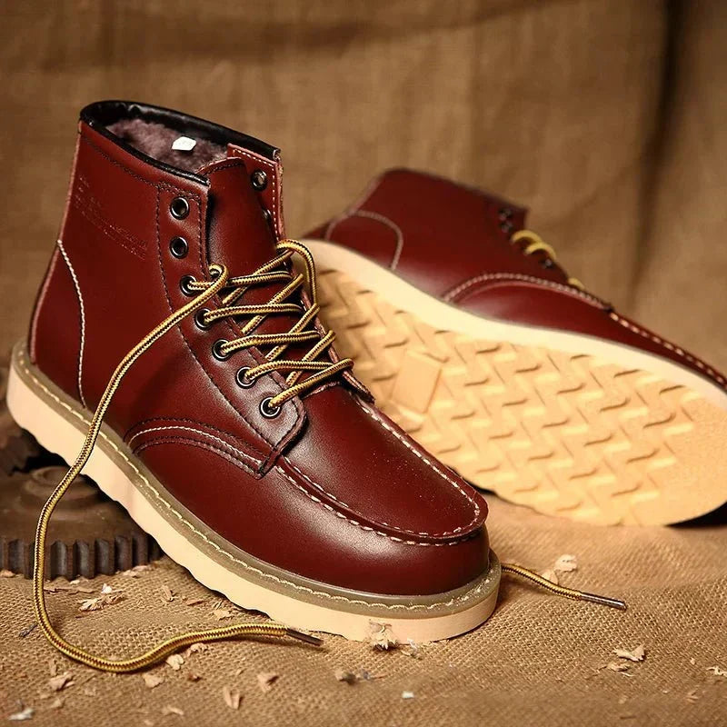 Botas de hombre con cordones y puntera mocasín - imagen 6