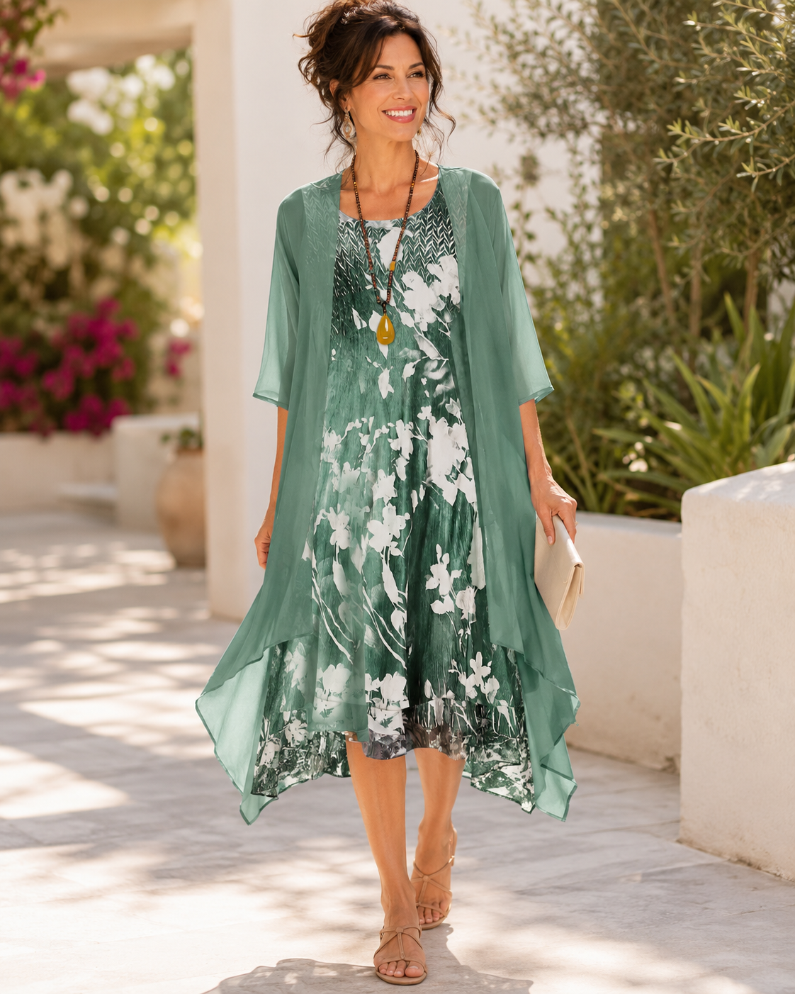 Olivia | Vestido Fluido de Dos Capas para Mujer
