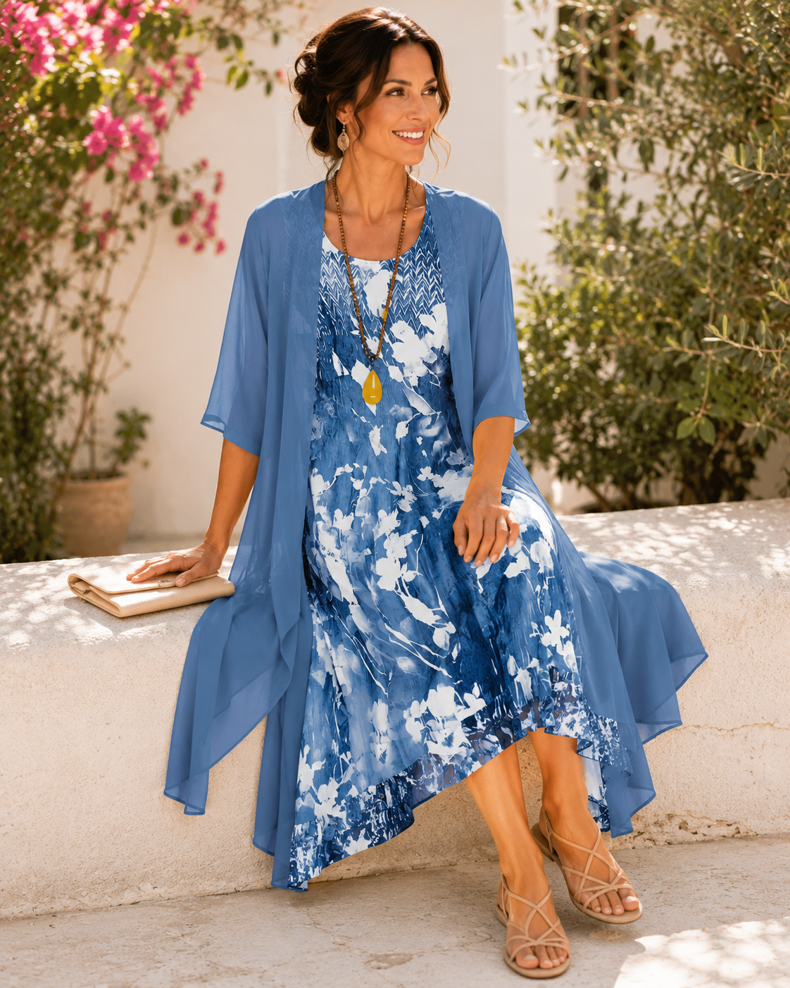 Olivia | Vestido Fluido de Dos Capas para Mujer
