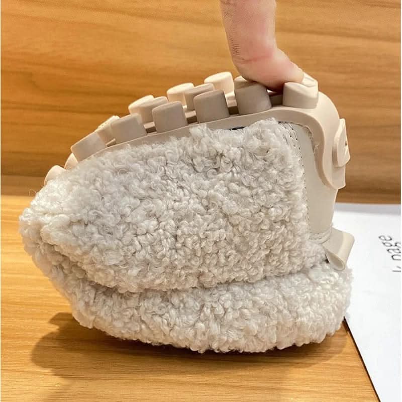 Piedad | Zapatillas de Casa Tipo Mocasín de Borreguito Antideslizantes