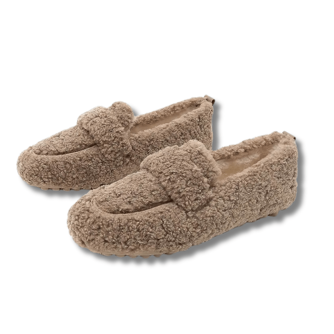 Piedad | Zapatillas de Casa Tipo Mocasín de Borreguito Antideslizantes