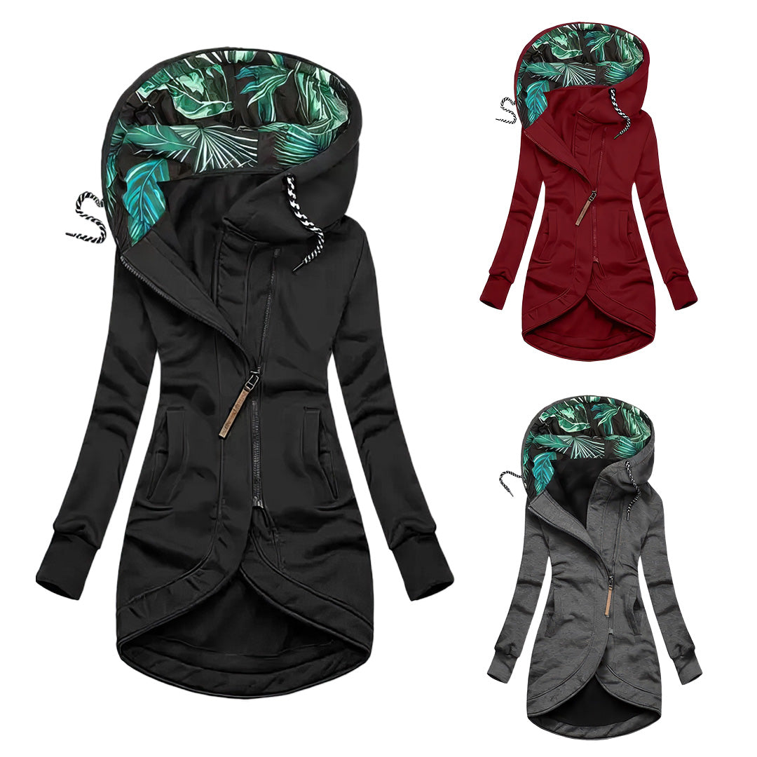 Chaqueta de invierno mujer impermeable estampada