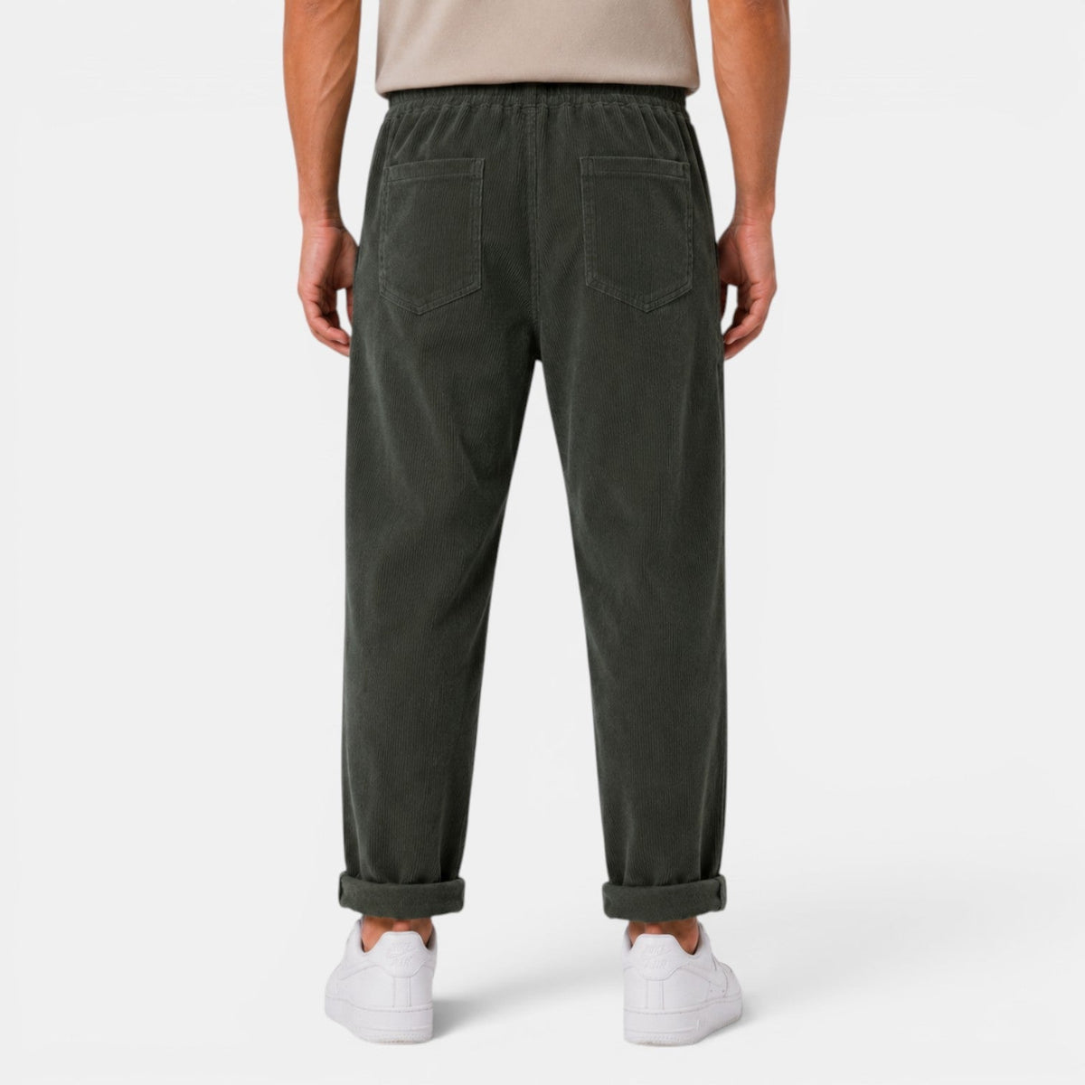 Rafael | Pantalón de Pana de Hombre Corte Recto con Cintura Elástica - vista 10
