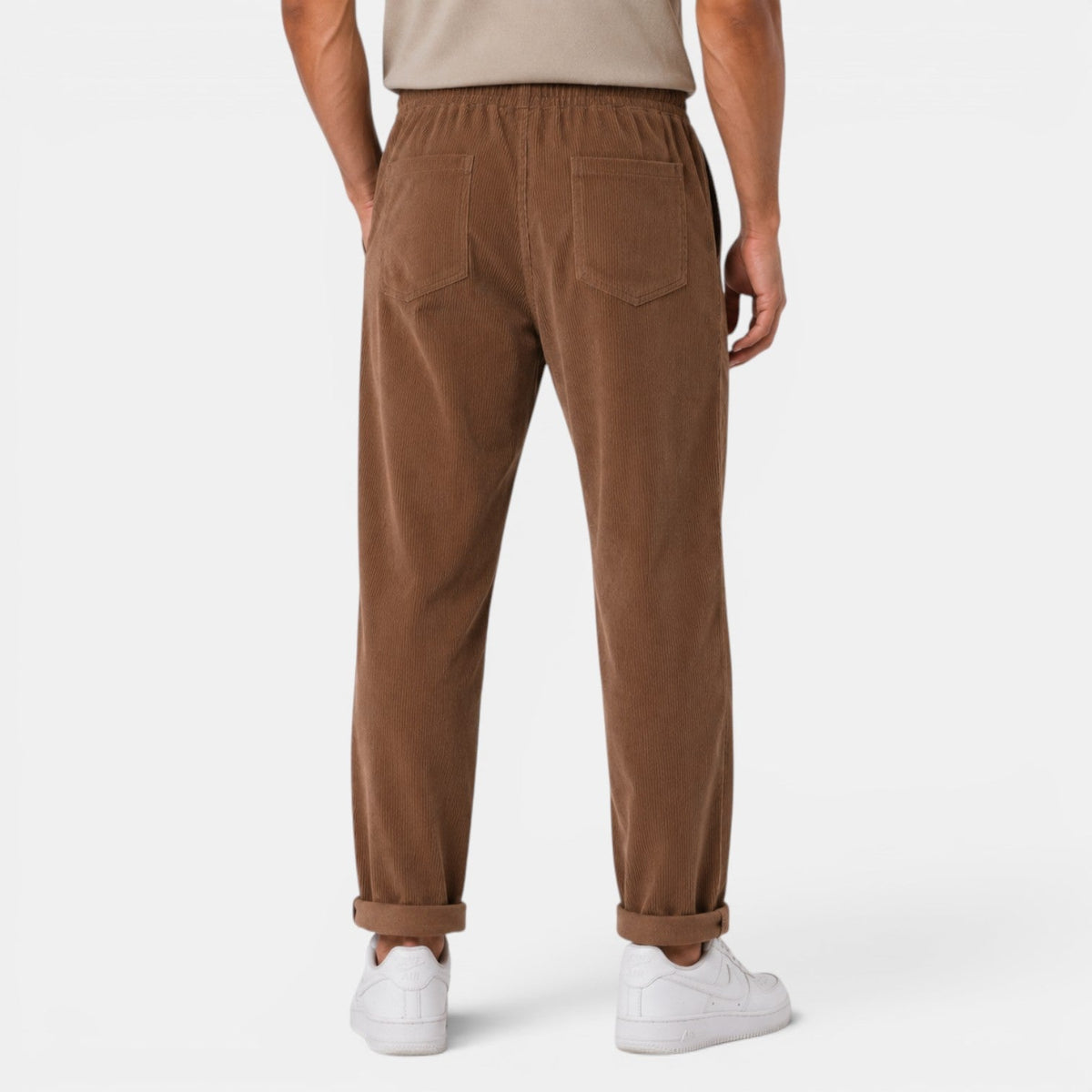 Rafael | Pantalón de Pana de Hombre Corte Recto con Cintura Elástica - vista 6