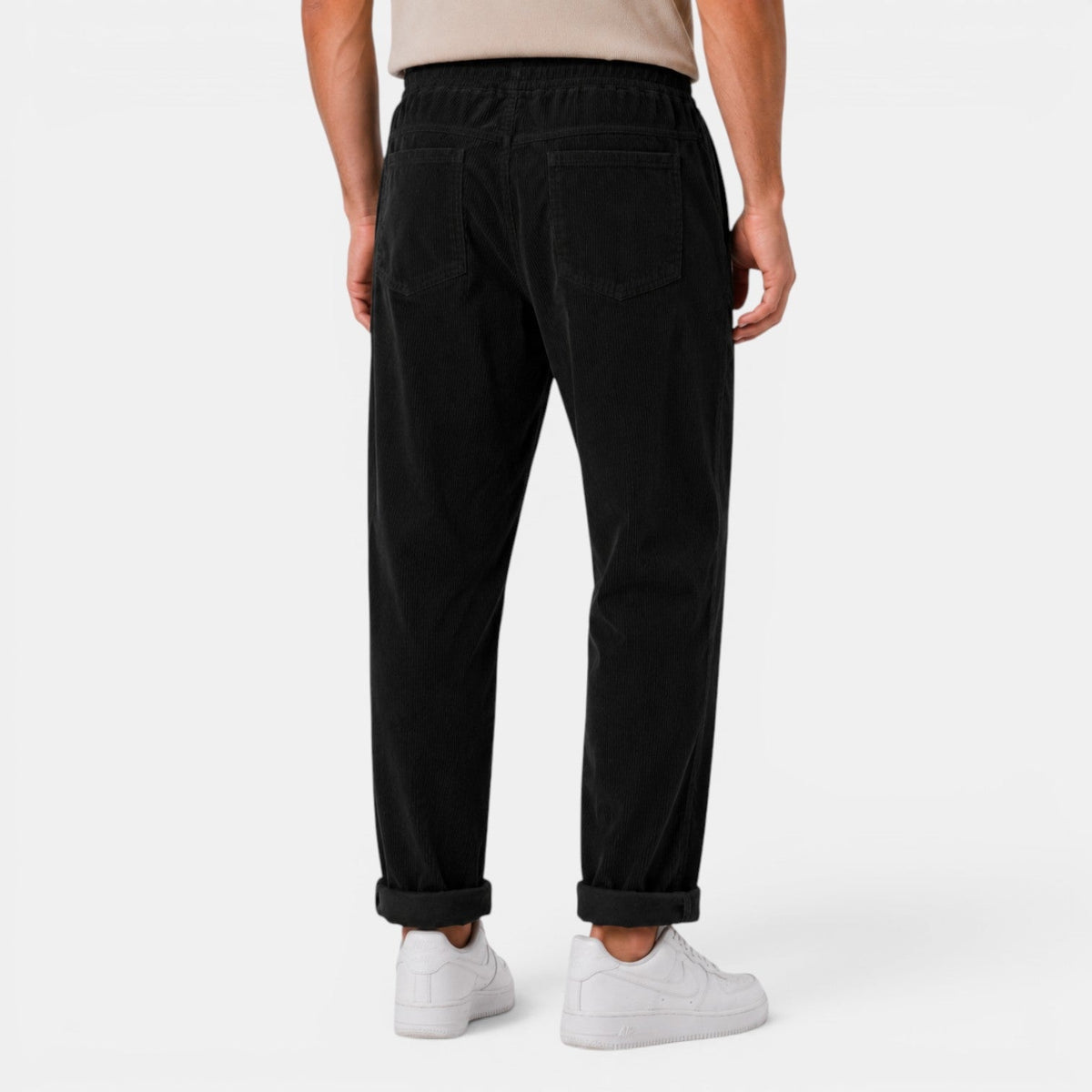 Rafael | Pantalón de Pana de Hombre Corte Recto con Cintura Elástica - vista 8