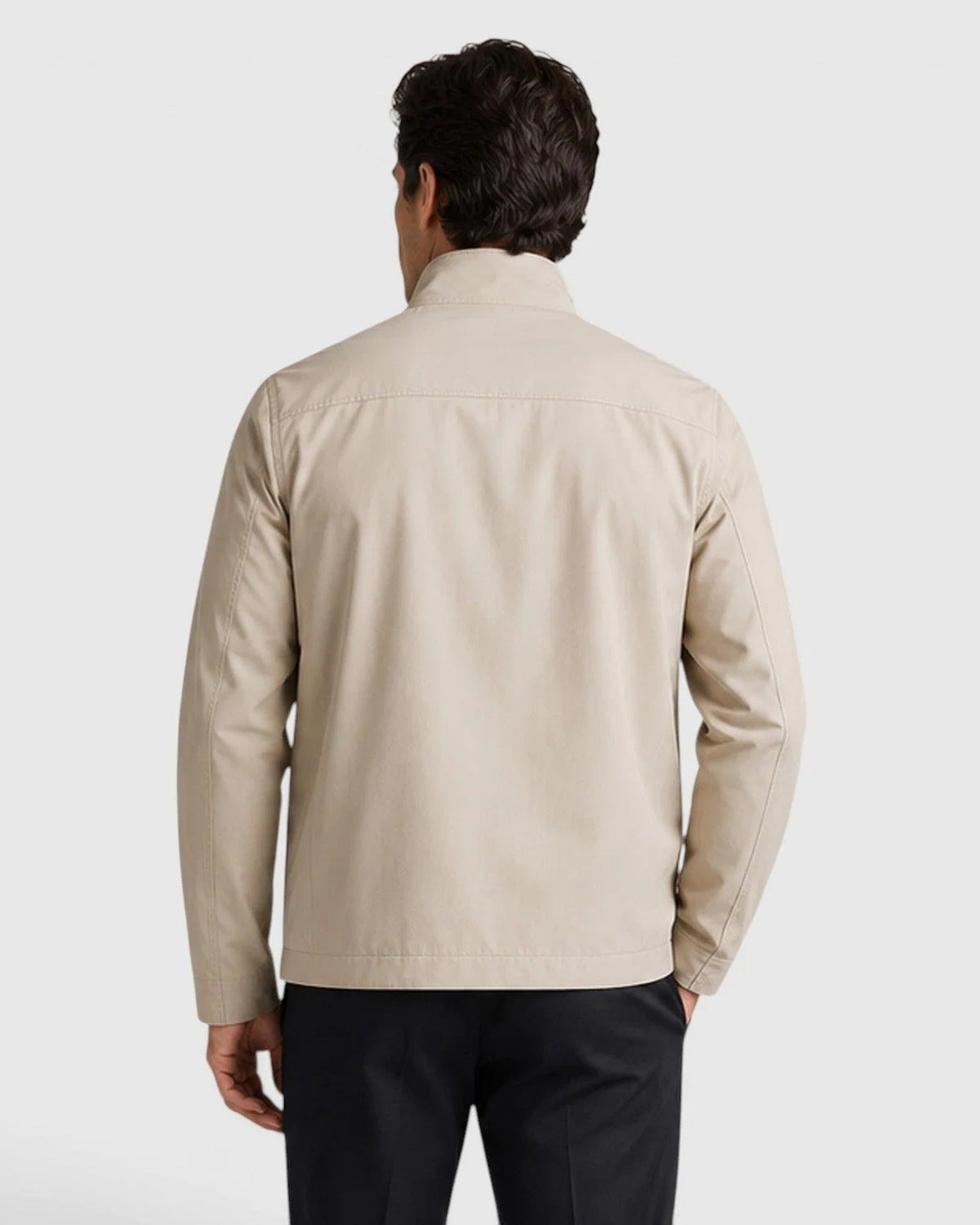 Sancho | Chaqueta de Hombre con Cuello Alto y Cremallera Frontal - vista 10