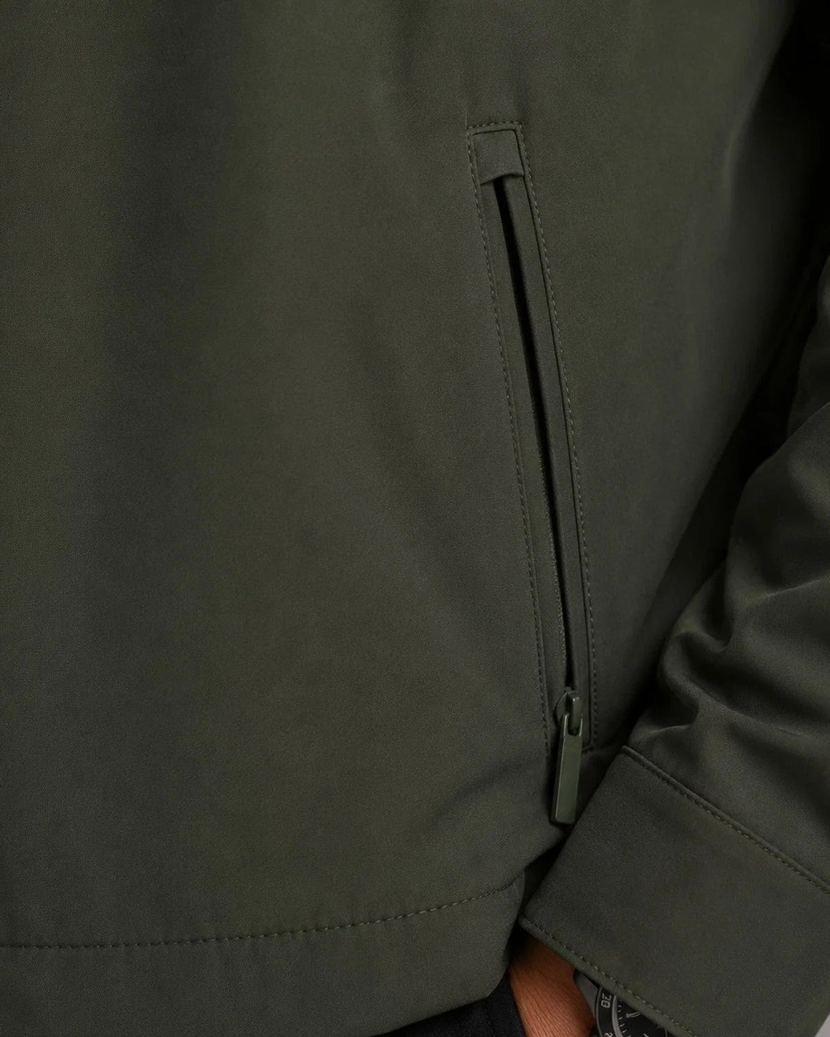 Sancho | Chaqueta de Hombre con Cuello Alto y Cremallera Frontal - vista 9
