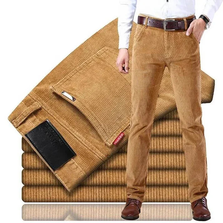 Severino | Pantalón de Pana Clásico de Corte Recto para Hombre - Camel