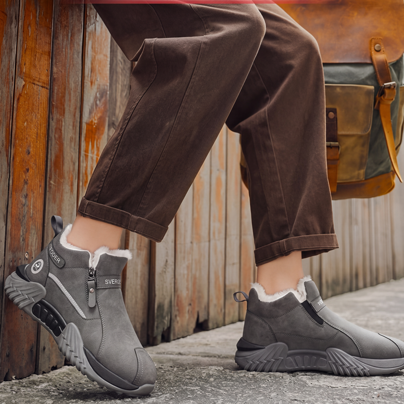 Zapatillas de invierno hombre forradas con cremallera