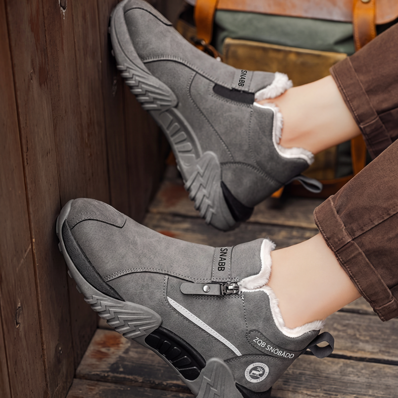 Zapatillas de invierno hombre forradas con cremallera