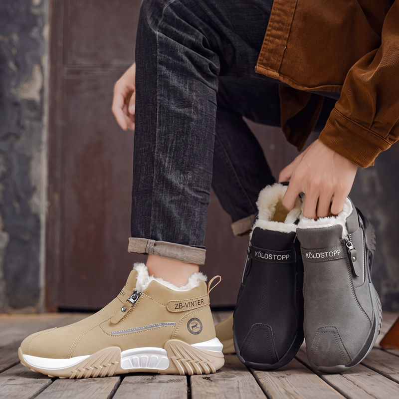 Zapatillas de invierno hombre forradas con cremallera