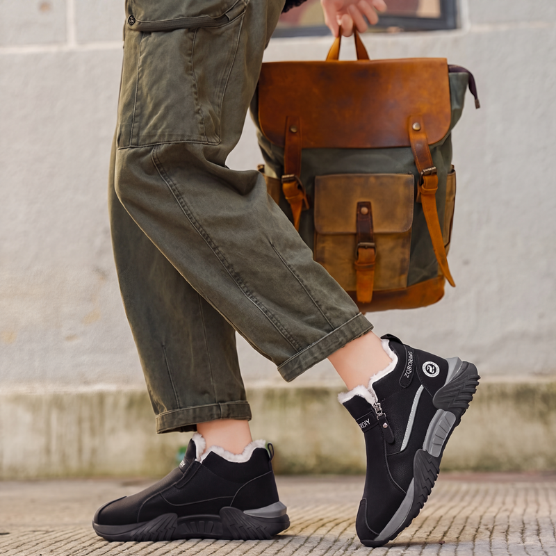 Zapatillas de invierno hombre forradas con cremallera