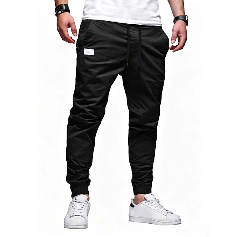 Pantalón jogger hombre con cordón y bolsillos