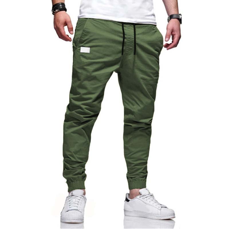 Pantalón jogger hombre con cordón y bolsillos
