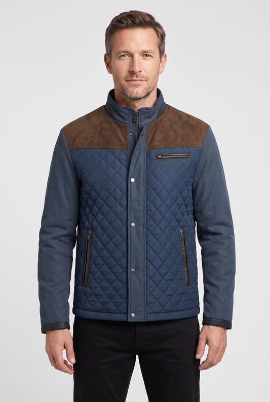 Chaqueta acolchada de hombre con cuello alto - imagen 1
