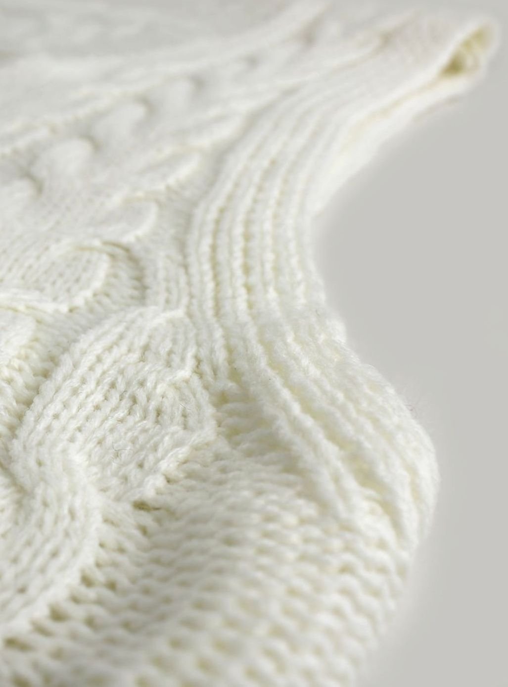Chaleco de punto ochos mujer cuello pico