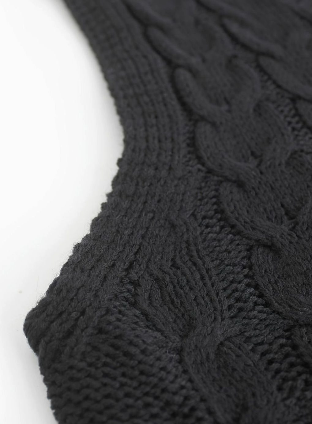 Chaleco de punto ochos mujer cuello pico